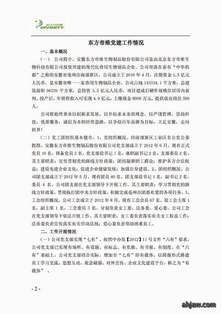 东方帝维简报（***期）